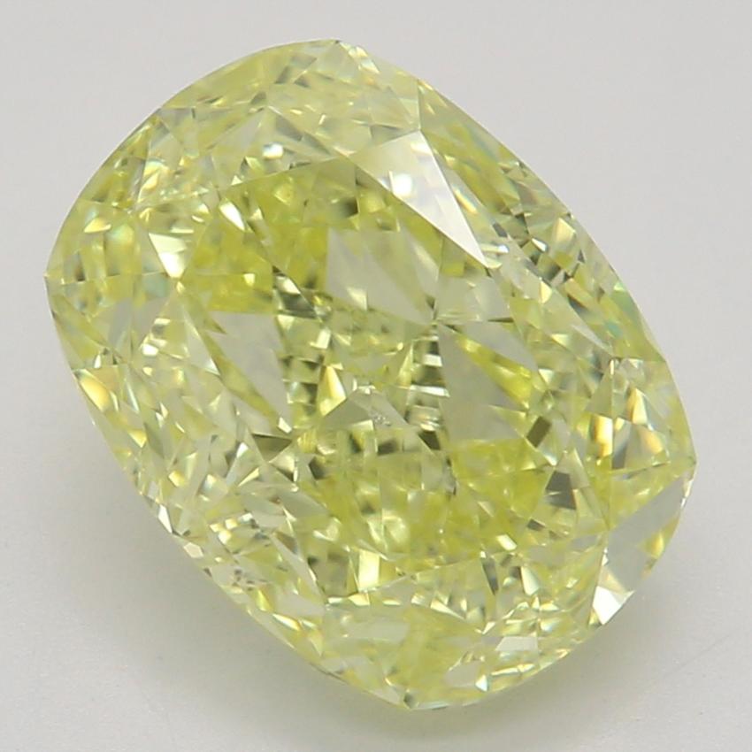 2.01 Ct. Fancy Yellow Cushion Diamond