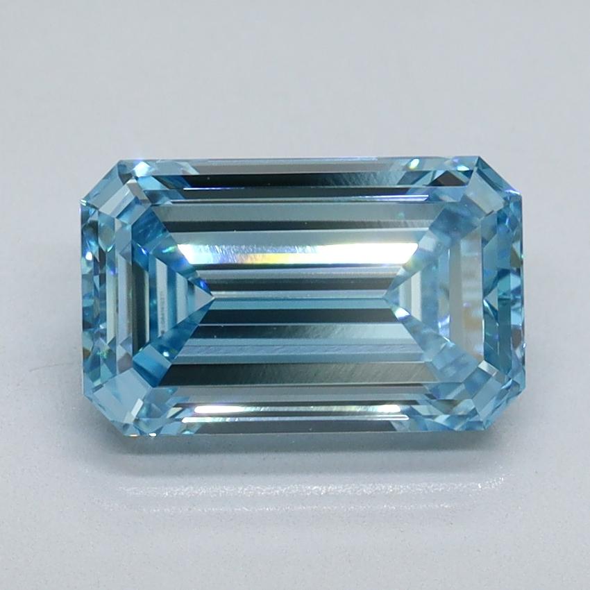 2.13 Ct. Fancy Vivid Blue Emerald Lab Grown Diamond