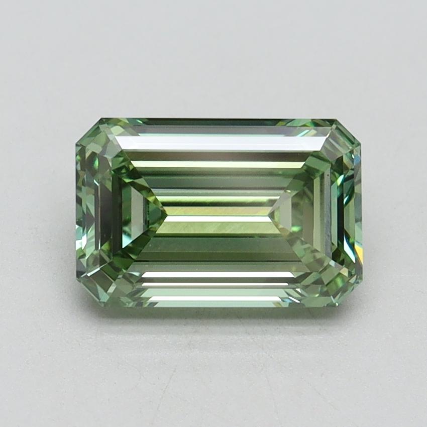 1.52 Ct. Fancy Intense Green Emerald Lab Grown Diamond
