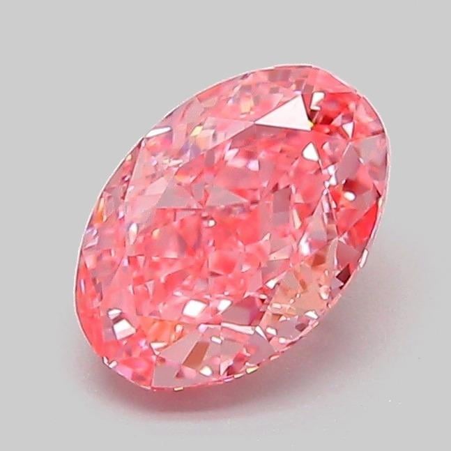 1.09 Ct. Fancy Vivid Pink Oval Lab Grown Diamond