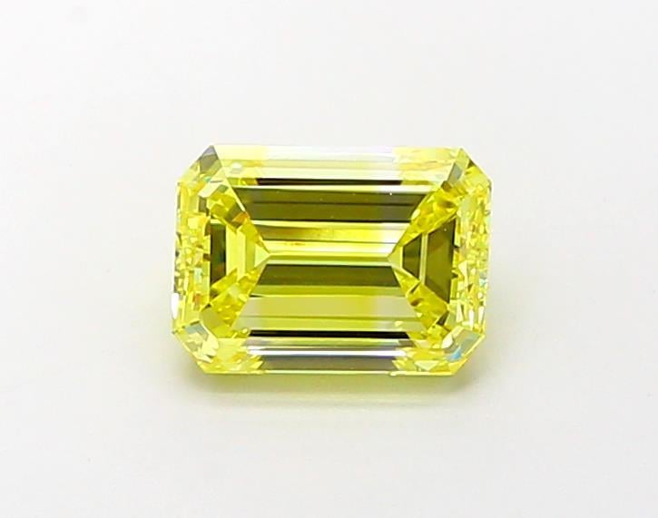 1.96 Ct. Fancy Vivid  Yellow Emerald Lab Grown Diamond