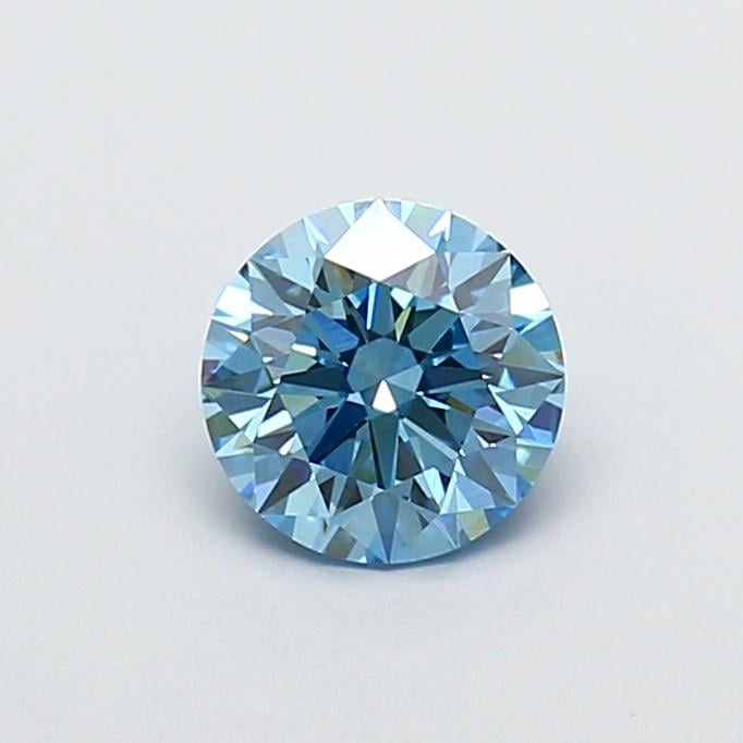 1.07 Ct. Fancy Vivid  Blue Round Lab Grown Diamond