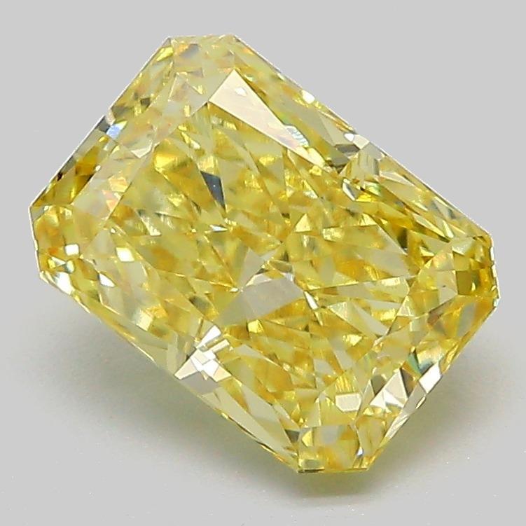 2.21 Ct. Fancy Intense  Yellow Radiant Lab Grown Diamond