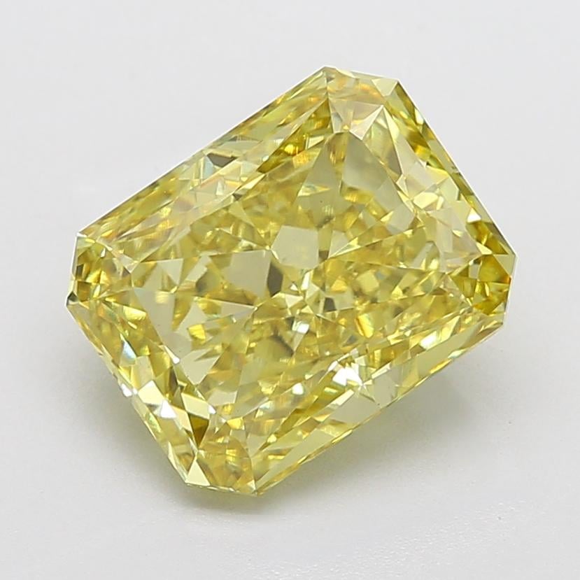 7.09 Ct. Fancy Intense Yellow Radiant Lab Grown Diamond