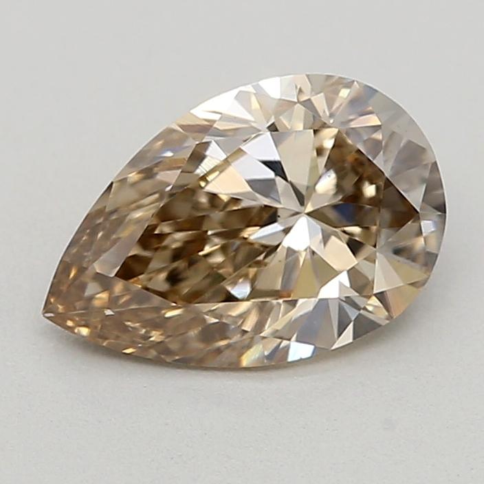 0.60 Ct. Light  Brown Pear Lab Grown Diamond