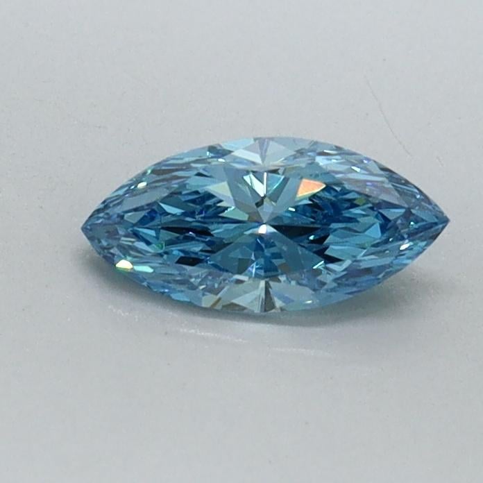 0.35 Ct. Fancy Vivid Malibu Blue Marquise Lab Grown Diamond