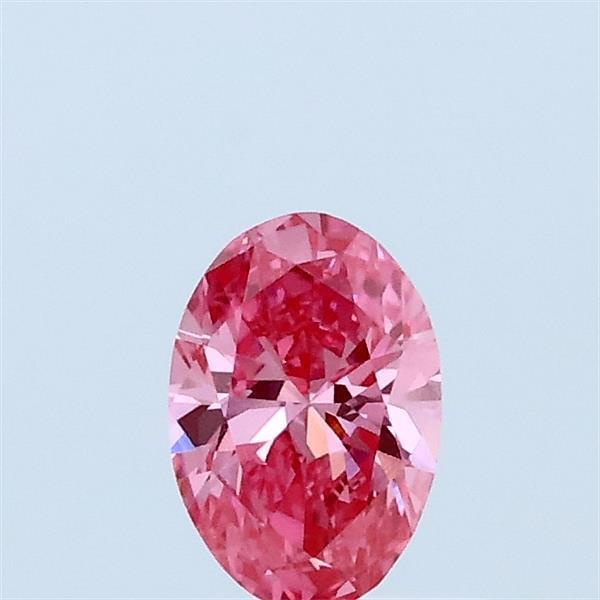 0.35 Ct. Fancy Vivid Pink Oval Lab Grown Diamond