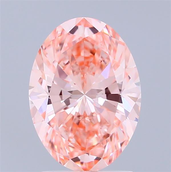 1.93 Ct. Fancy Vivid Pink Oval Lab Grown Diamond