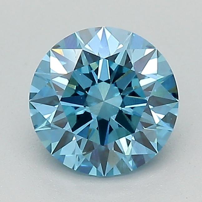 1.09 Ct. Fancy Vivid Blue Round Lab Grown Diamond