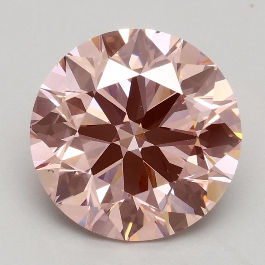 2.73 Ct. Fancy Intense Pink Round Lab Grown Diamond