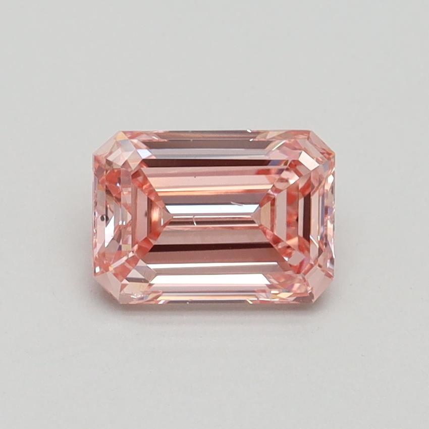 1.00 Ct. Fancy Intense Pink Emerald Lab Grown Diamond