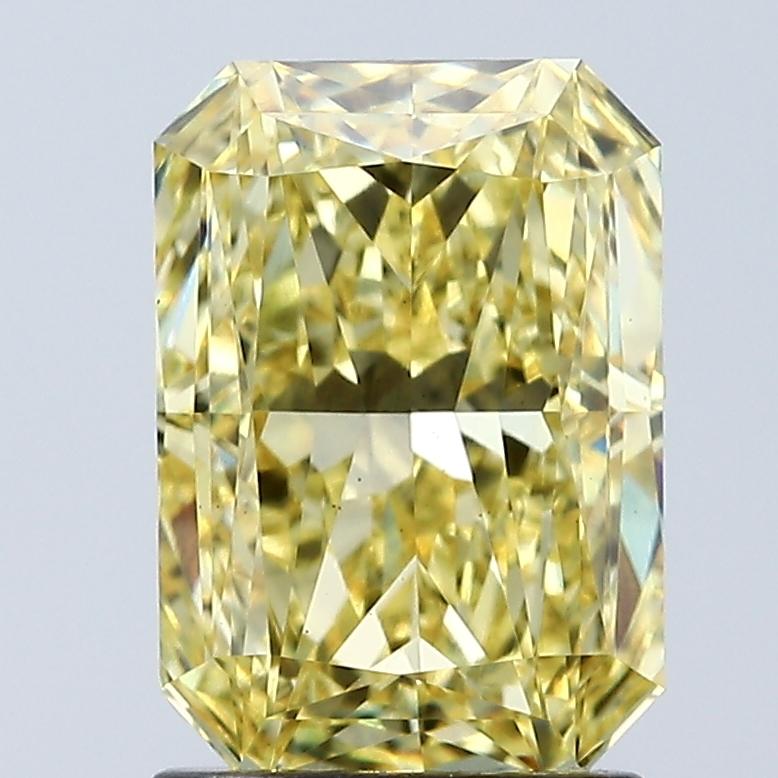 2.06 Ct. Fancy Vivid Yellow Radiant Lab Grown Diamond
