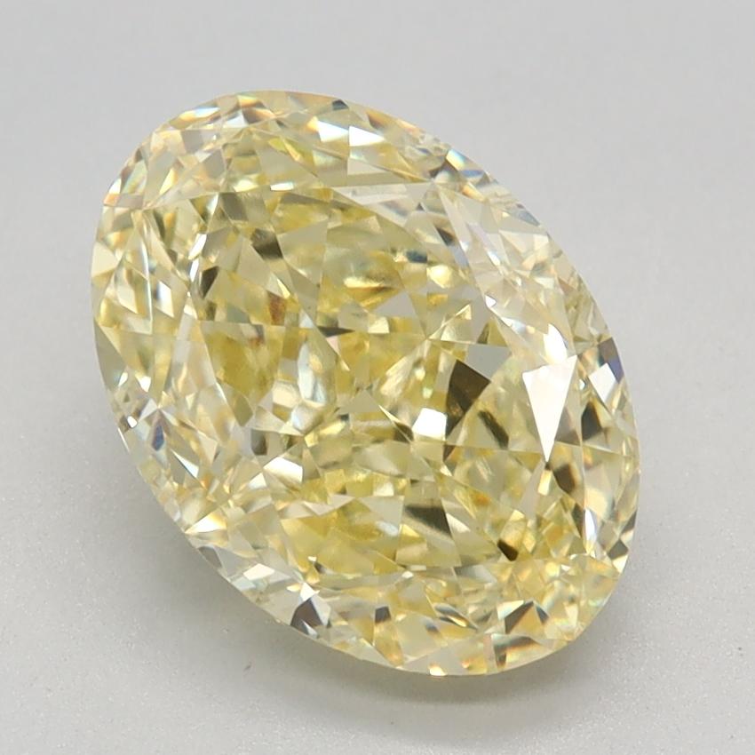 2.64 Ct. Fancy Intense Yellow Oval Lab Grown Diamond