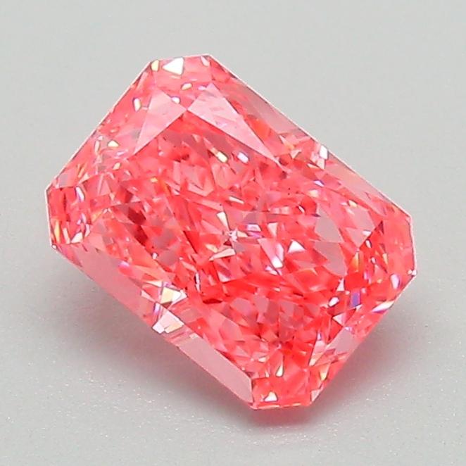 1.09 Ct. Fancy Vivid Pink Radiant Lab Grown Diamond