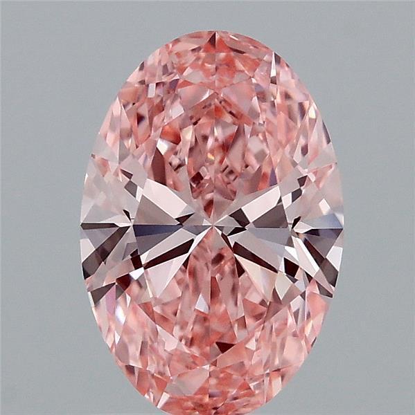 1.53 Ct. Fancy Vivid Pink Oval Lab Grown Diamond