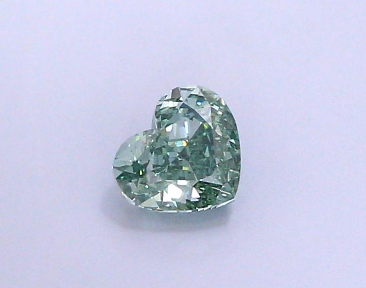 1.17 Ct. Fancy Intense Green Heart Lab Grown Diamond