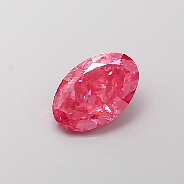1.11 Ct. Fancy Vivid Pink Oval Lab Grown Diamond