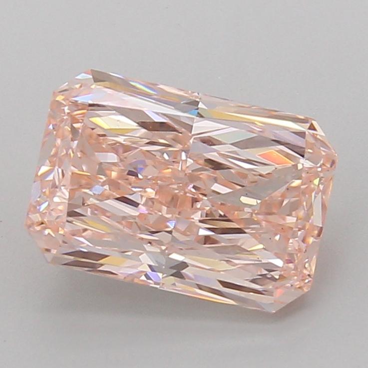 3.08 Ct. Fancy Intense Pink Radiant Lab Grown Diamond