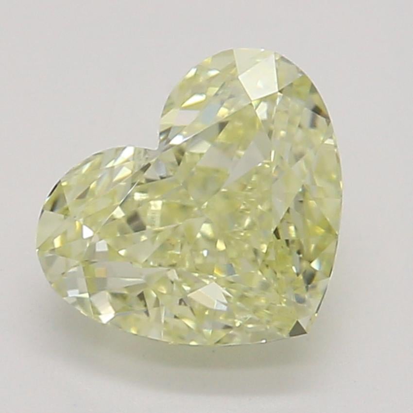 0.70 Ct. Fancy Light Yellow Heart Diamond