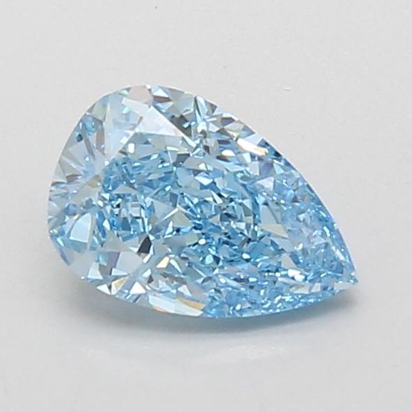 1.07 Ct. Fancy Vivid Blue Pear Lab Grown Diamond