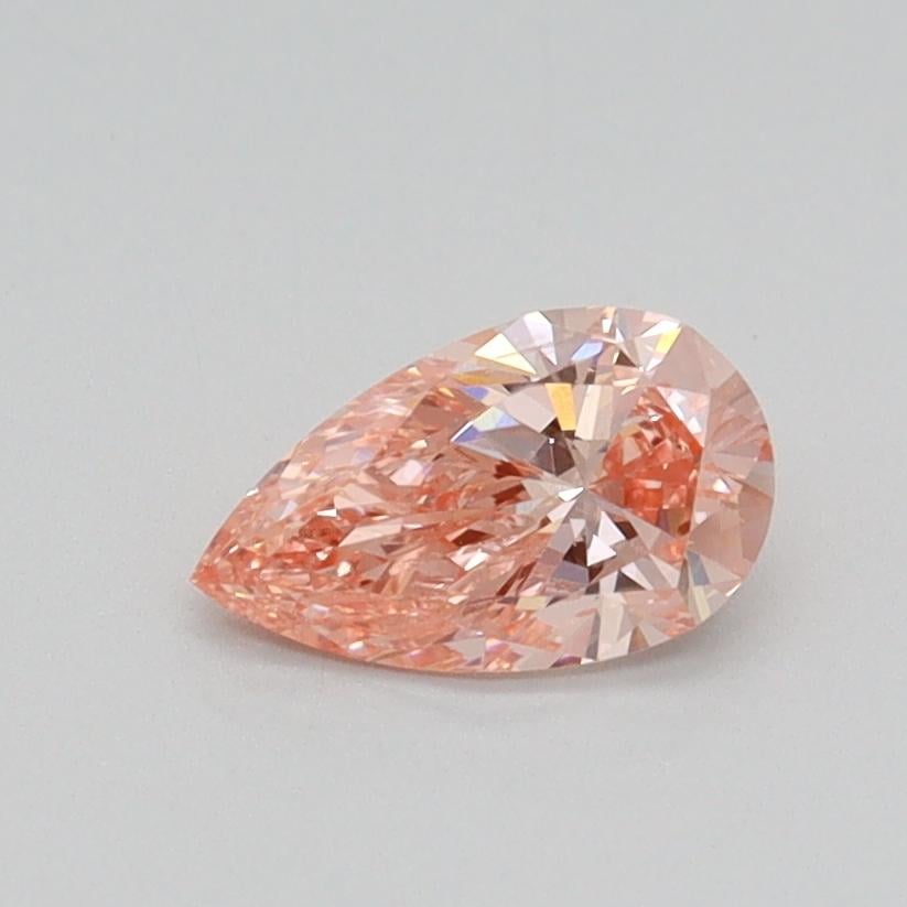 0.52 Ct. Fancy Intense Pink Pear Lab Grown Diamond