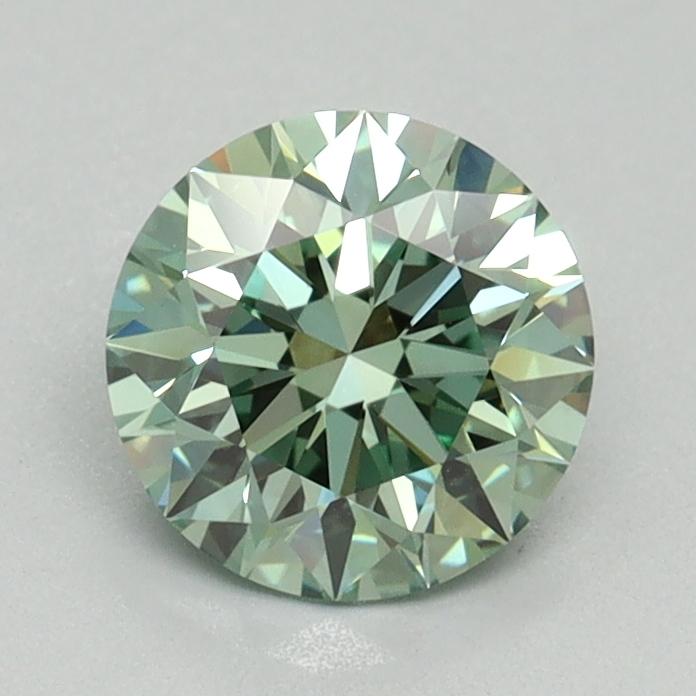 1.05 Ct. Fancy Vivid Green Round Lab Grown Diamond