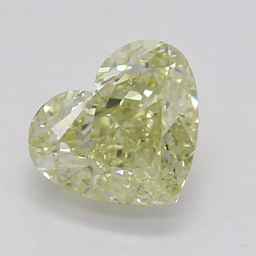 0.53 Ct. Fancy Light Yellow Heart Diamond