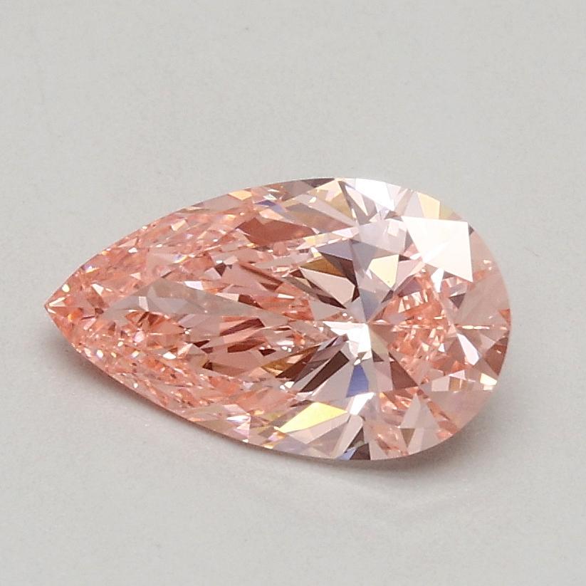 0.70 Ct. Fancy Vivid Pink Pear Lab Grown Diamond