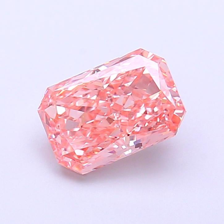 1.55 Ct. Fancy Vivid Pink Radiant Lab Grown Diamond