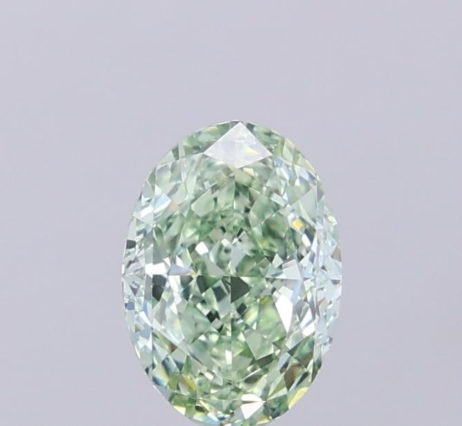 1.15 Ct. Fancy Intense  Green Oval Lab Grown Diamond