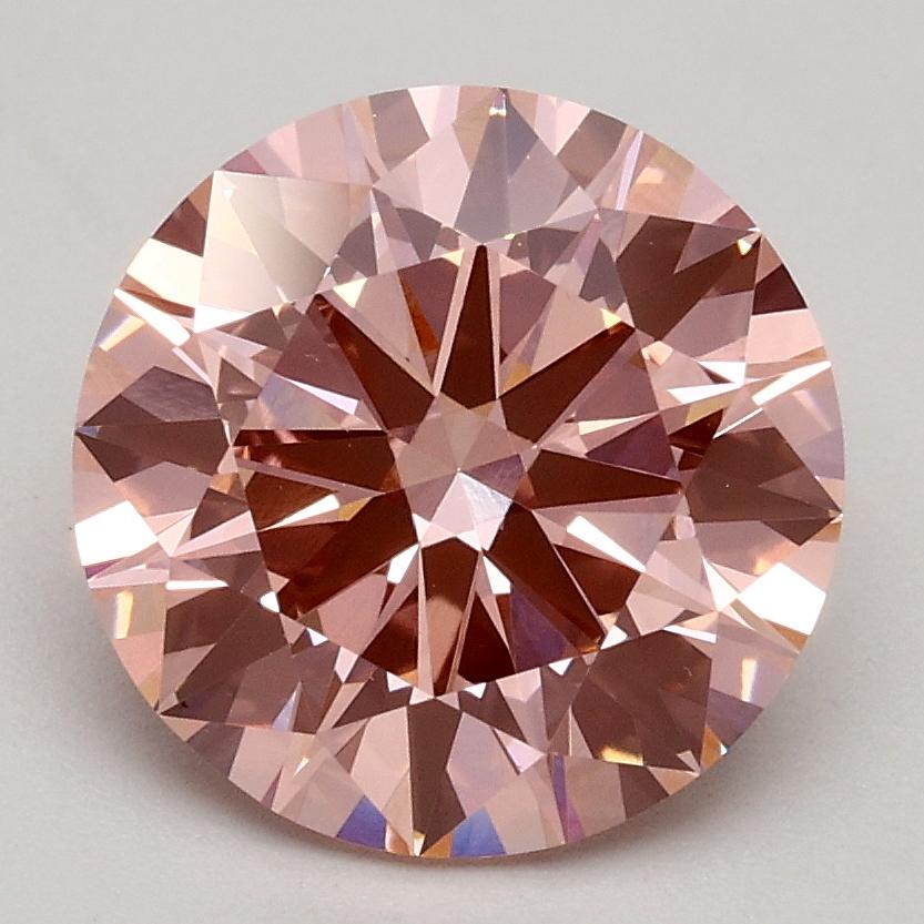 2.13 Ct. Fancy Intense Pink Round Lab Grown Diamond