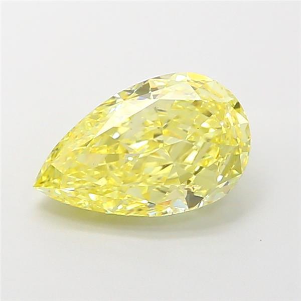 1.74 Ct. Fancy Intense Yellow Pear Lab Grown Diamond