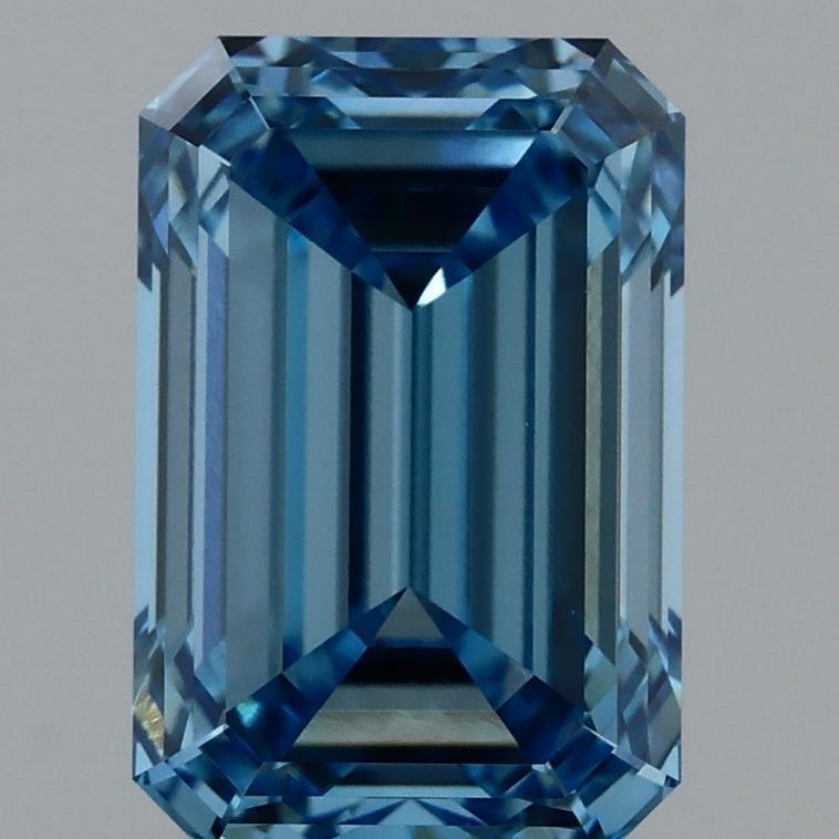 2.07 Ct. Fancy Vivid Blue Emerald Lab Grown Diamond
