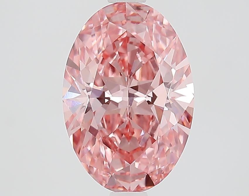 2.03 Ct. Fancy Vivid Pink Oval Lab Grown Diamond