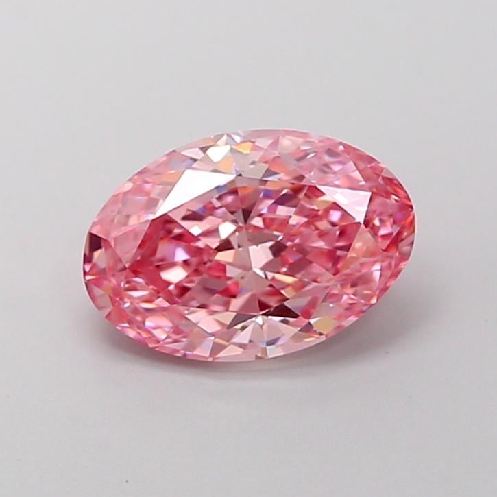 1.51 Ct. Fancy Vivid Pink Oval Lab Grown Diamond