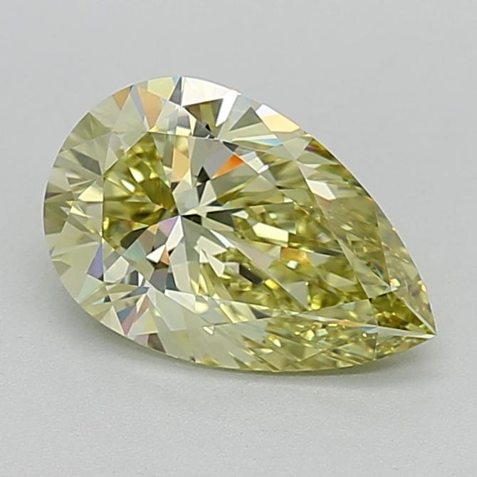 2.04 Ct. Fancy Intense  Yellow Pear Lab Grown Diamond