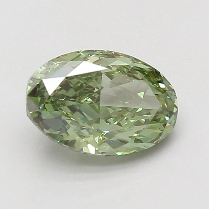 2.03 Ct. Fancy Vivid Green Oval Lab Grown Diamond