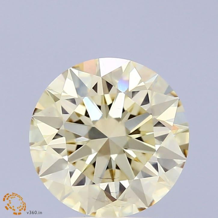 2.50 Ct. Fancy Light Yellow Round Lab Grown Diamond