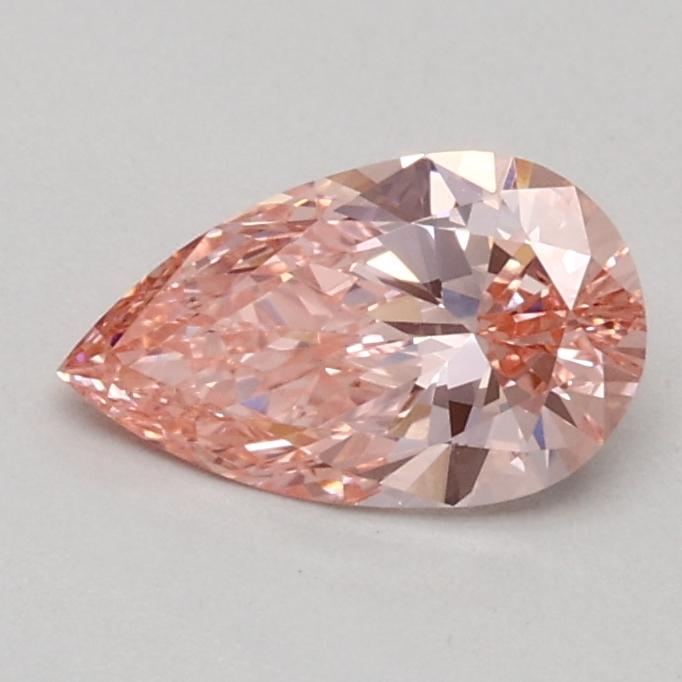 0.45 Ct. Fancy Intense Pink Pear Lab Grown Diamond