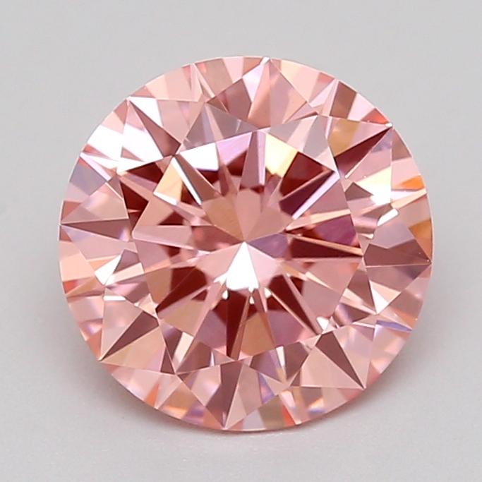 1.02 Ct. Fancy Vivid  Pink Round Lab Grown Diamond