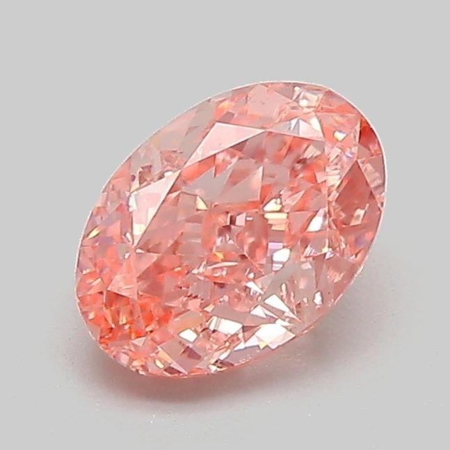 1.01 Ct. Fancy Vivid  Pink Oval Lab Grown Diamond
