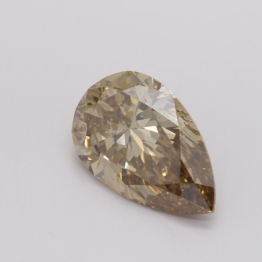 2.10 Ct. Fancy Dark Orange-Brown Pear Diamond