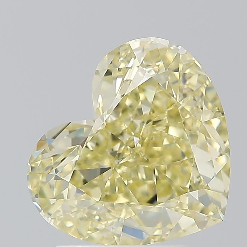 3.01 Ct. Fancy Light Brownish Yellow Heart Diamond