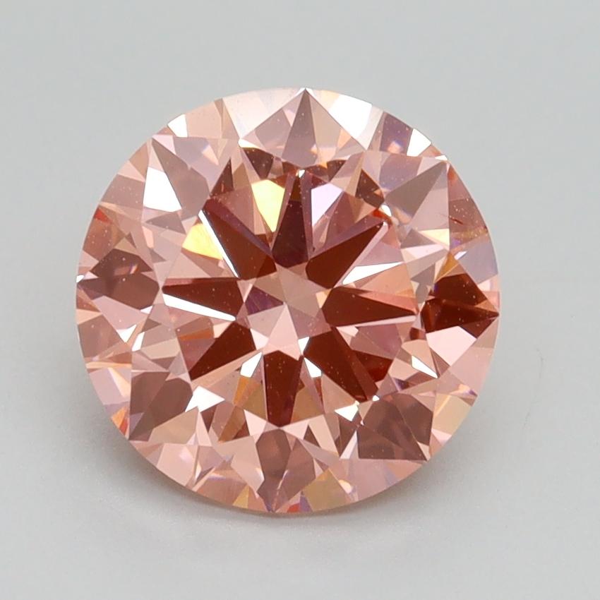 2.30 Ct. Fancy Intense Pink Round Lab Grown Diamond