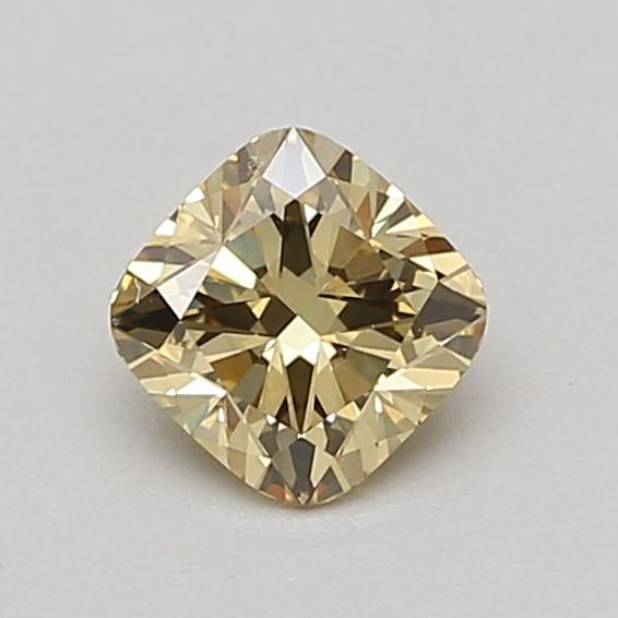 0.80 Ct. Fancy Brownish Yellow Cushion Lab Grown Diamond