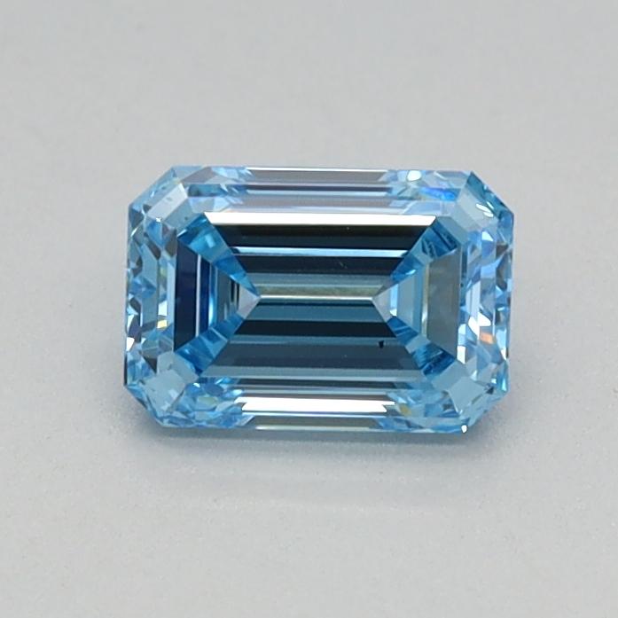 0.41 Ct. Fancy Intense Blue Emerald Lab Grown Diamond