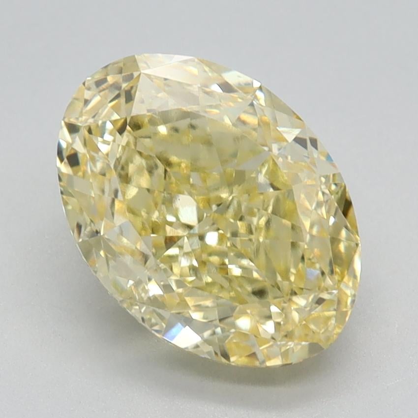 2.18 Ct. Fancy Intense Yellow Oval Lab Grown Diamond