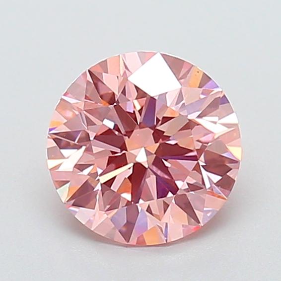 1.88 Ct. Fancy Vivid Pink Round Lab Grown Diamond