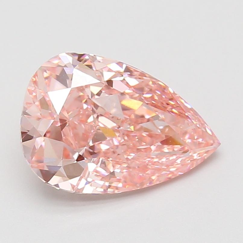 3.07 Ct. Fancy Vivid Pink Pear Lab Grown Diamond