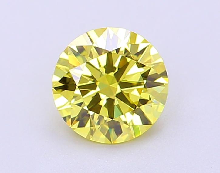1.04 Ct. Fancy Intense Yellow Round Lab Grown Diamond